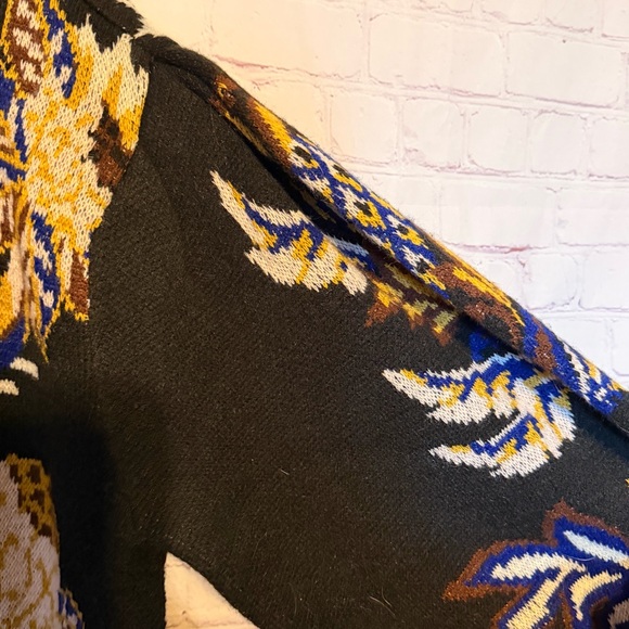 Farm Rio Arabesque Balloon-Sleeve Sweater Size Large - Picture 5 of 12